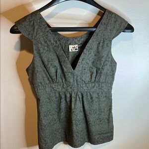 Volcom Cap‎ Sleeve Fitted Peplum Blouse